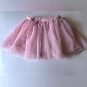 Pink Tutu With Silver Glitter Accents